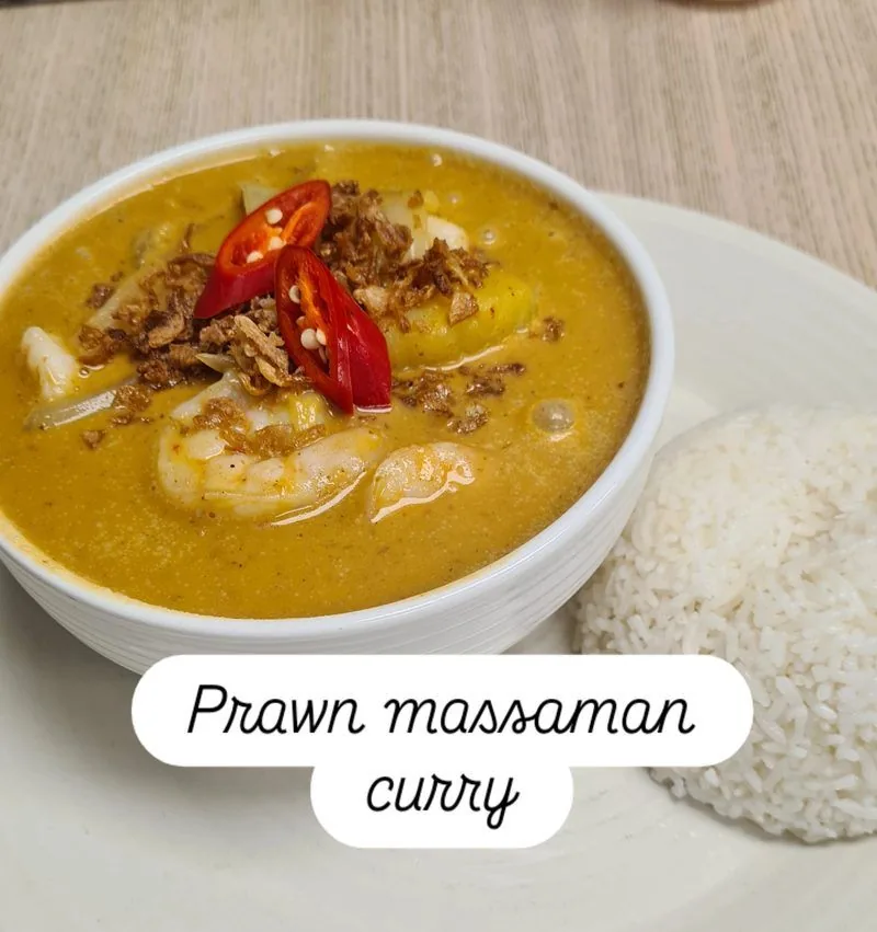 Prawn Massaman curry Charm Thai Cafe Doncaster